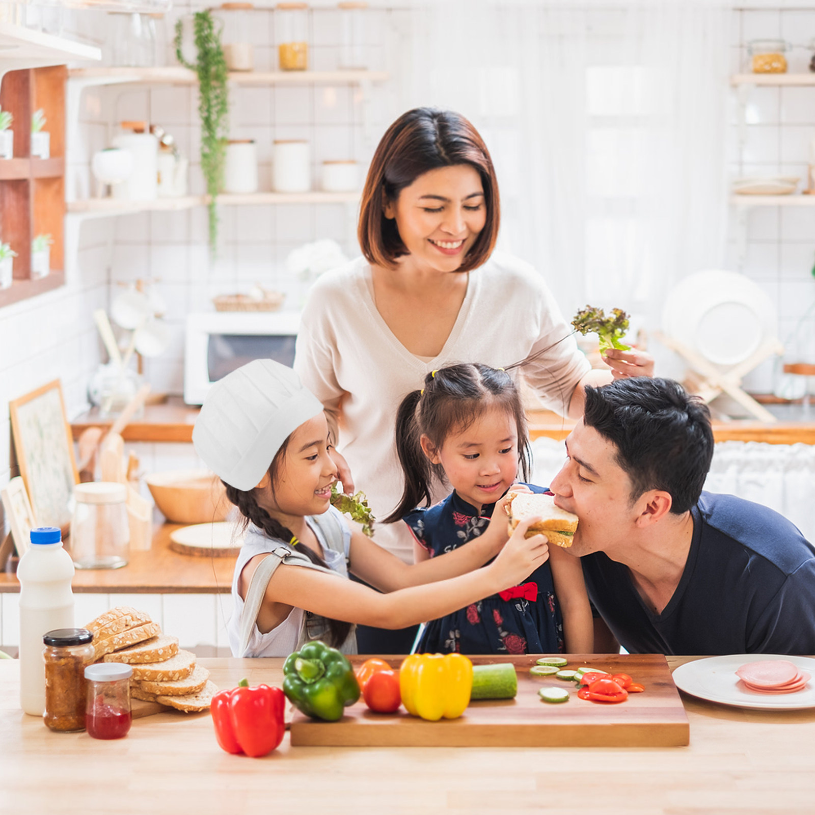 15Pcs Disposable Kids Chef Hat - Baking In Kitchen 评论和价格