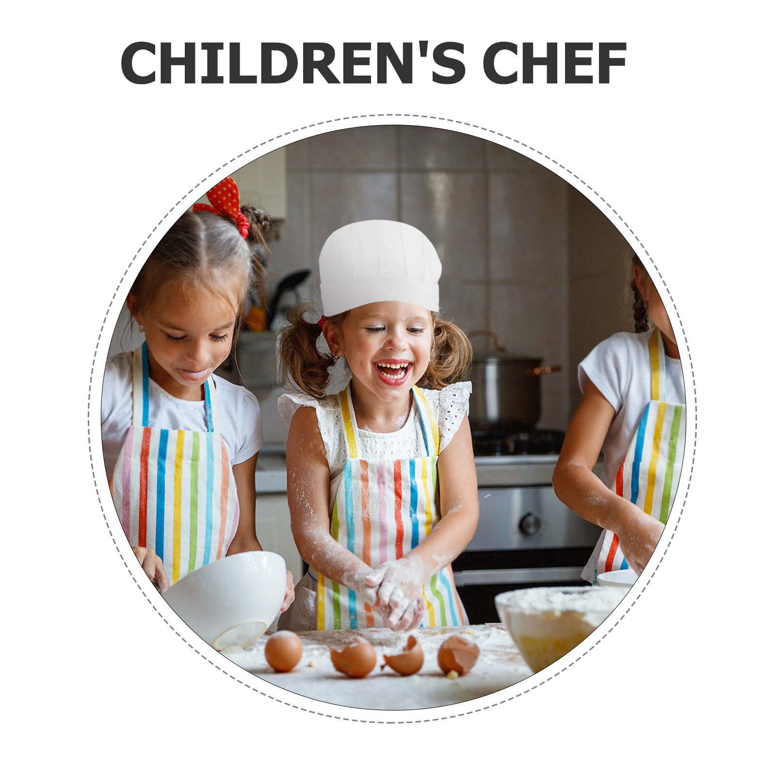15Pcs Kids Chef Hats Disposabl - Baking In Kitchen 评论和价格