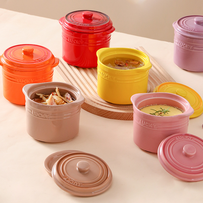 Double Lid Ceramic Bowl,Bird's - Kitchen Baking Utensil 评论和价格