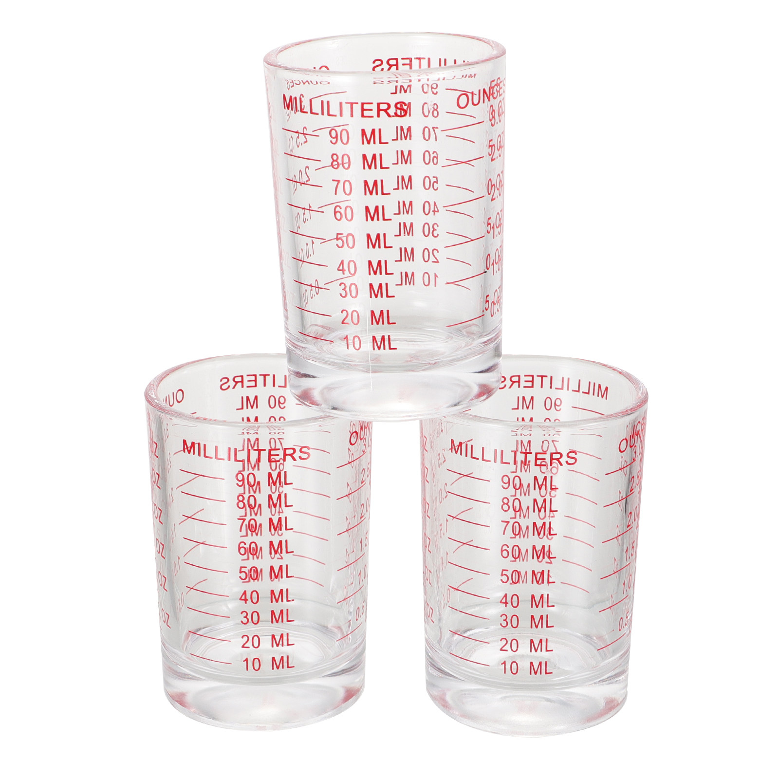 3Pcs Glass Measuring Cups Set  - Kitchen Baking Tools 评论和价格