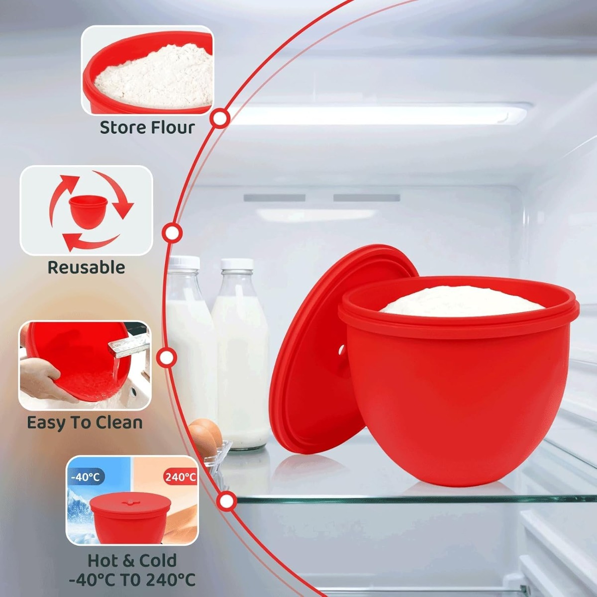 Silicone Mixer Bowl Liner with - Kitchen Aid Baking Mixer 评论和价格