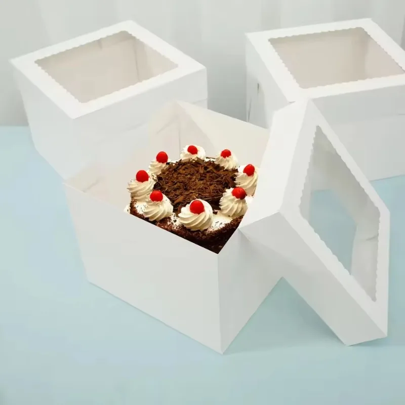 2/4/6PCS White Bakery Boxes wi - Kitchen Baking Tools 评论和价格