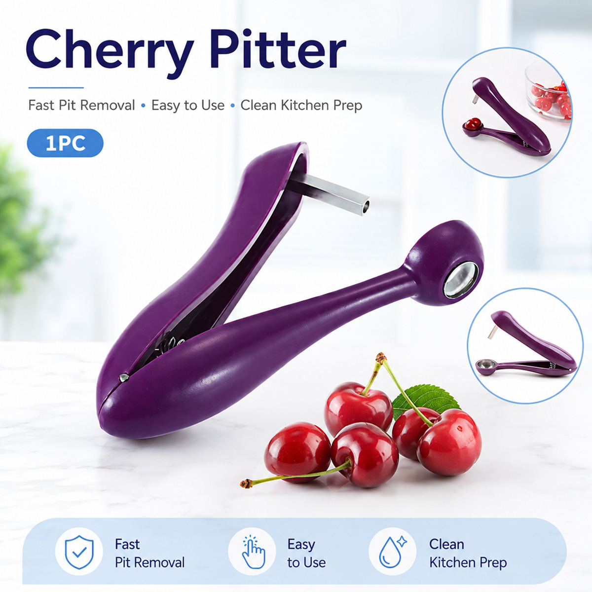 Cherry Kernel Remover Handheld - Kitchen Baking Tools 评论和价格