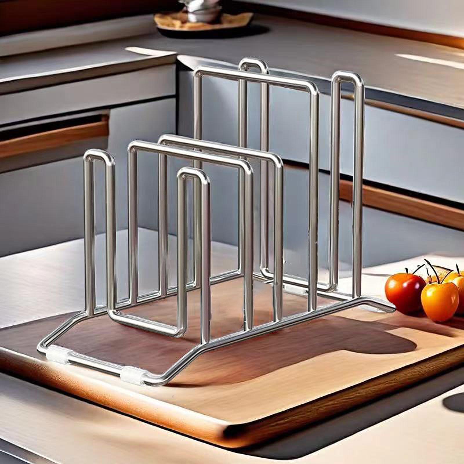 Cutting Board Rack Pots Pan Li - Kitchen Baking Sheet Organizer 评论和价格