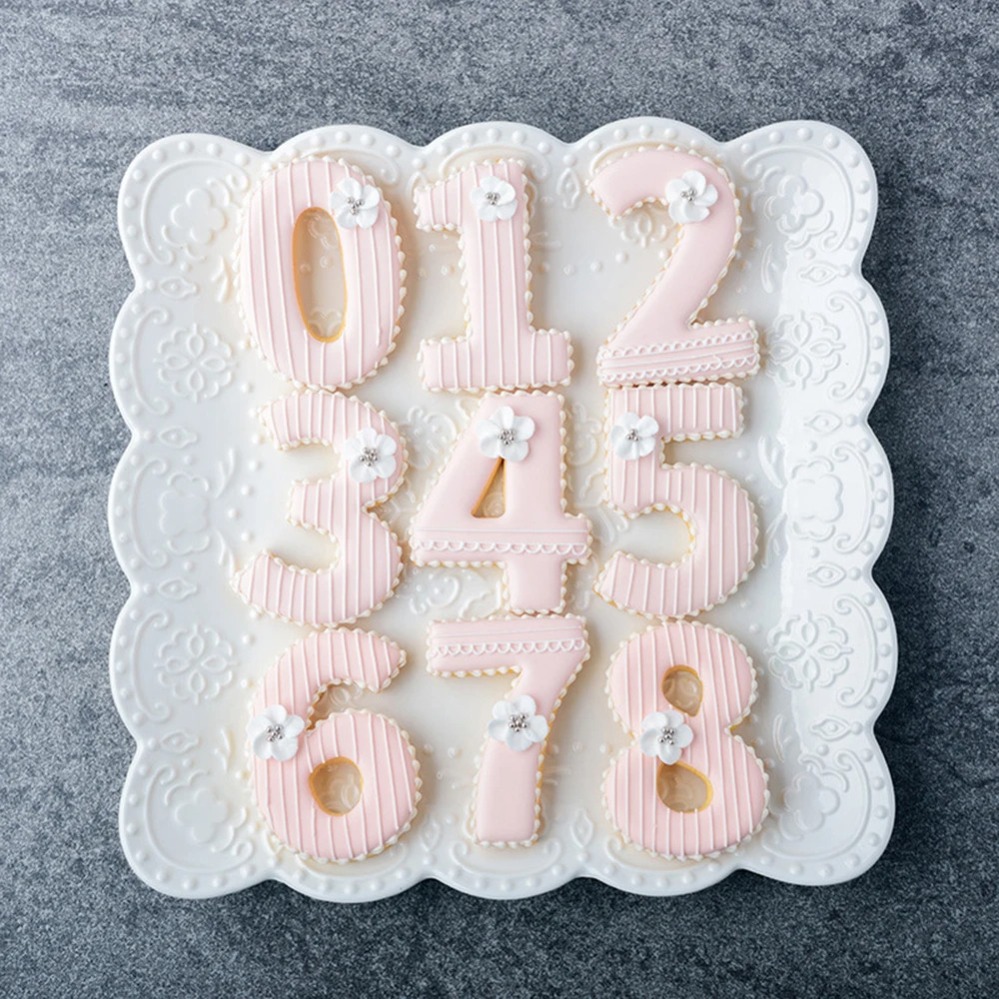 Large Numbers Cookie Cutters B - Kitchen Baking Utensil 评论和价格