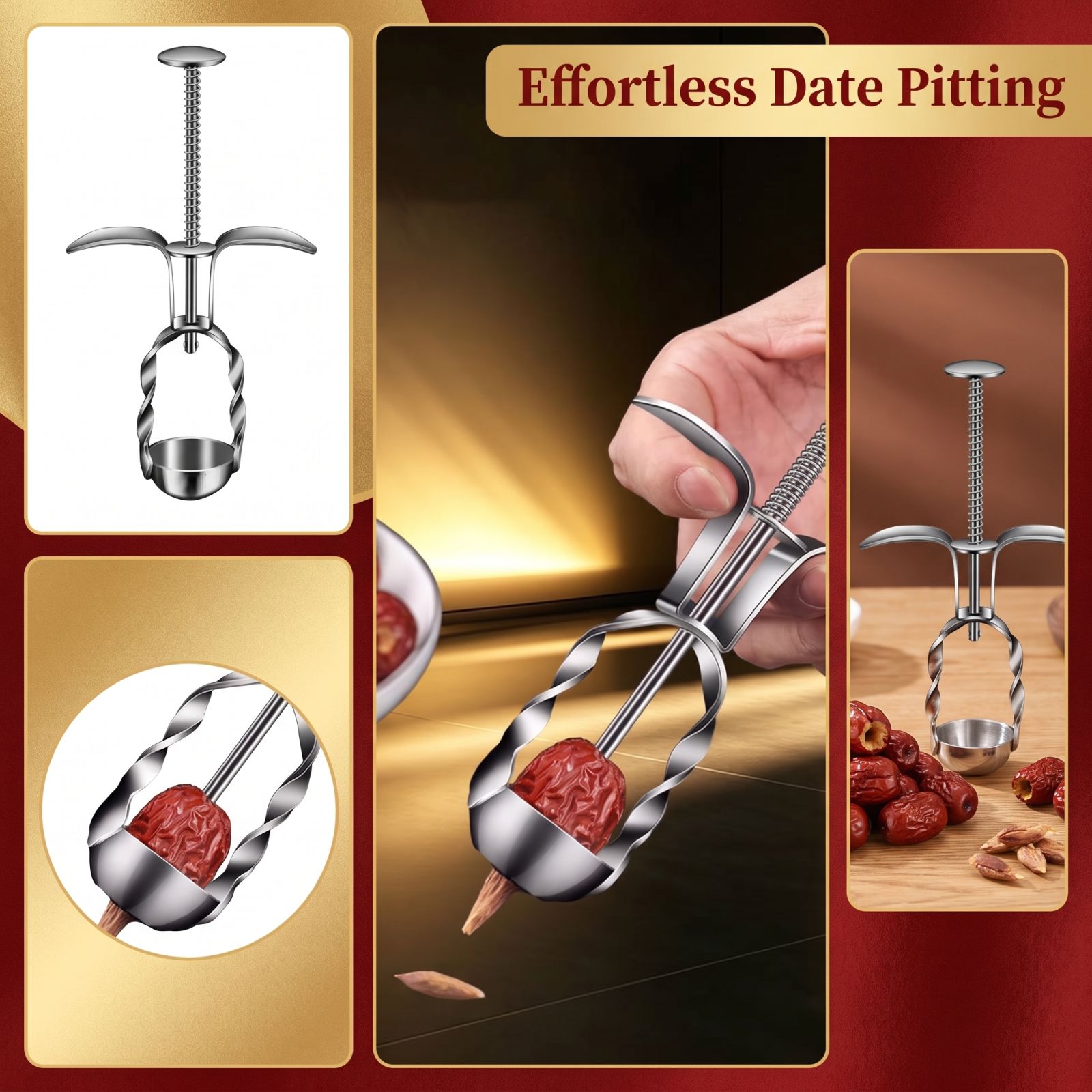 Stainless Steel Red Date Pitte - Kitchen Baking Tools 评论和价格