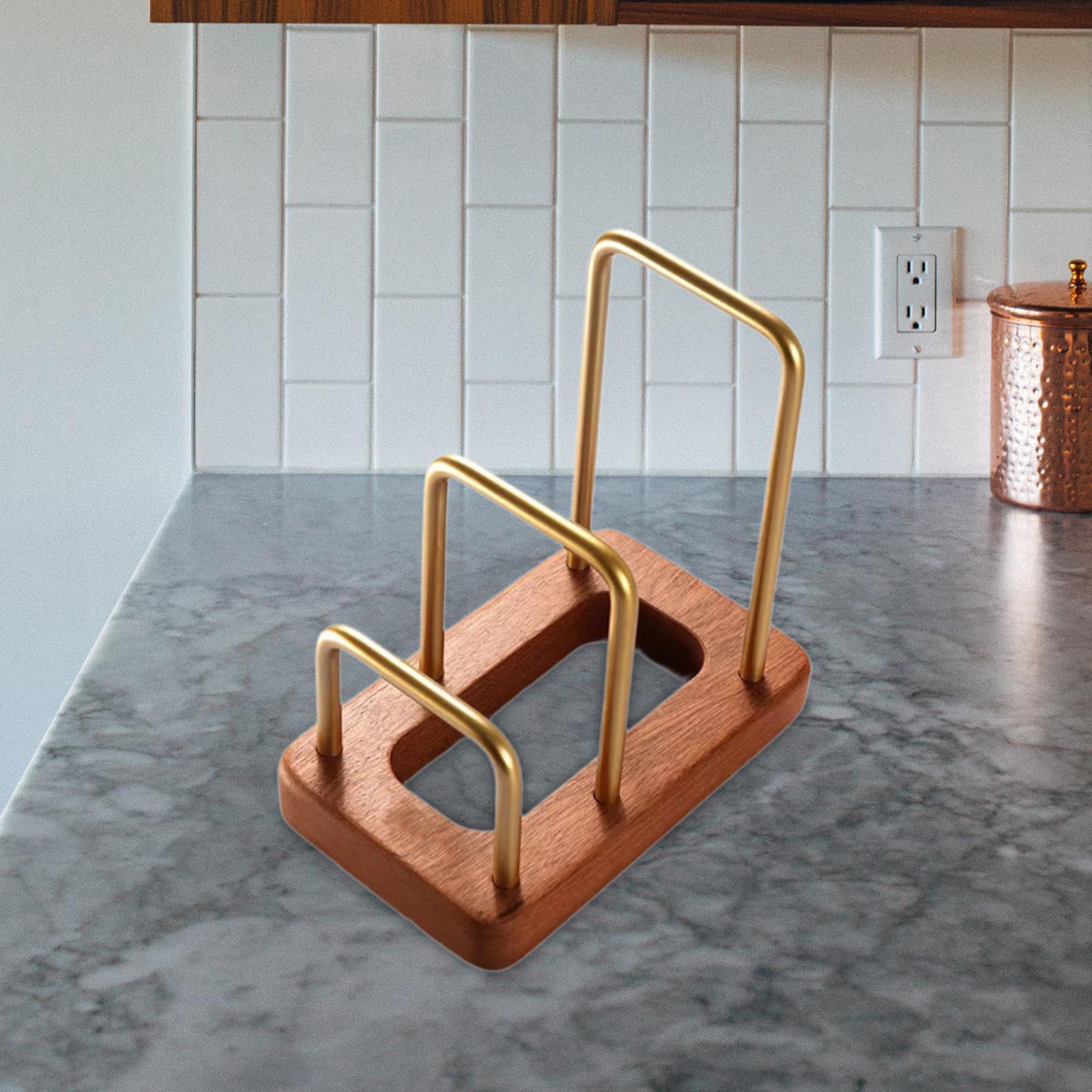 Cutting Board Rack Pot Lid Rac - Kitchen Baking Sheet Organizer 评论和价格