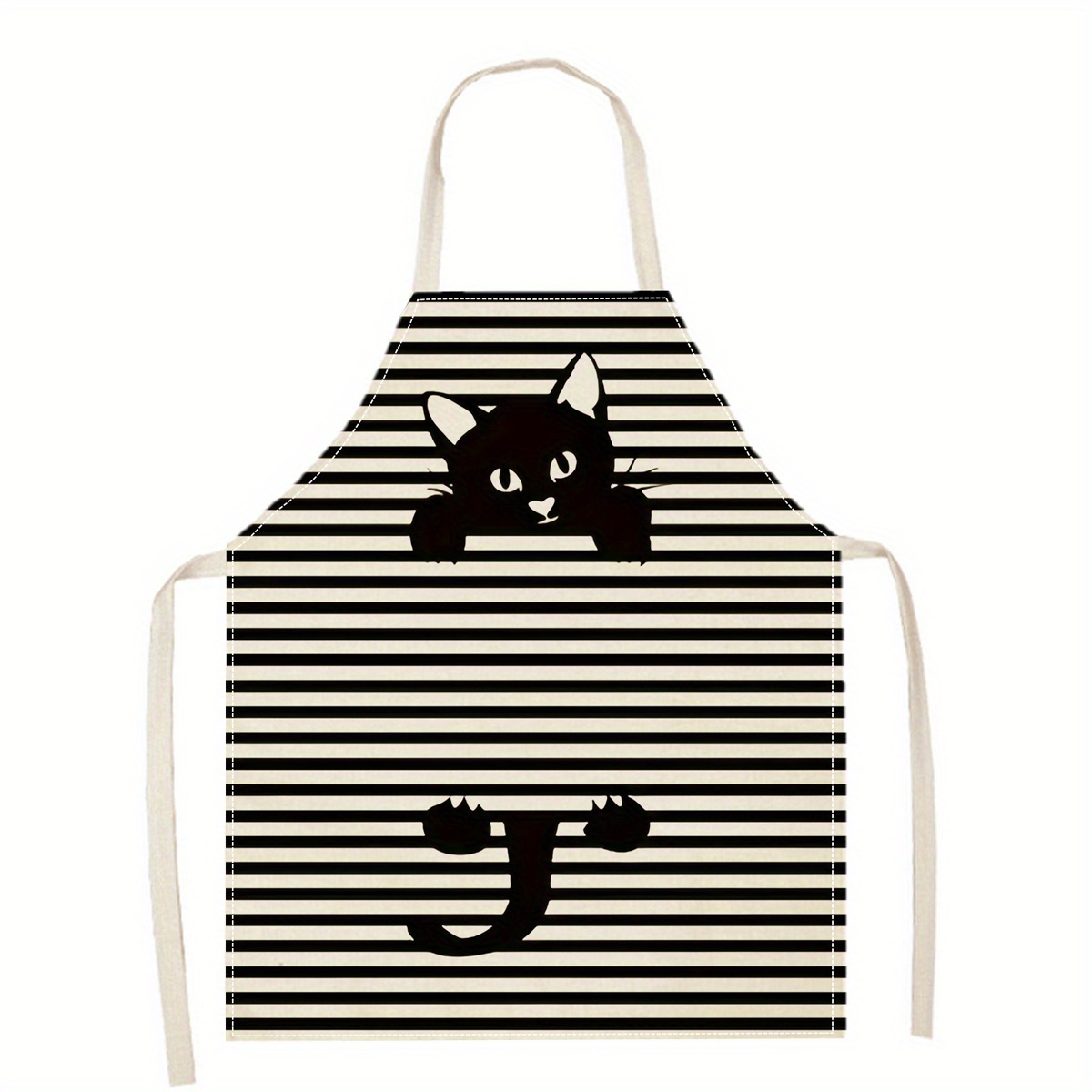 Linen Apron Funny Cat Sunglass - Kitchen Baking Ideas 评论和价格