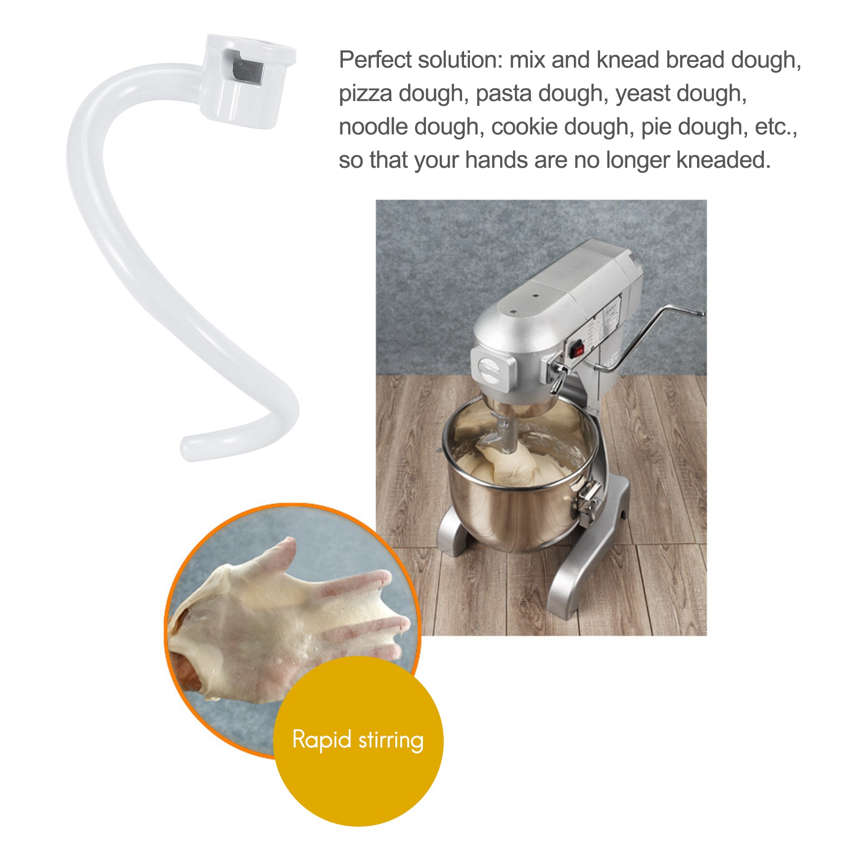 AEE6-Spiral Dough Hook Replace - Kitchen Aid Baking Mixer 评论和价格